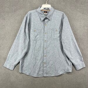 RIDGECUT TOUGHWEAR Button Up Shirt Mens XL Blue Long Sleeve